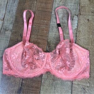 NEW Victoria's Secret Lace Dream Angels Underwire Pushup Bra 36DD Floral